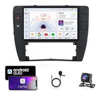 ADDUE 9" Android 15 Car Stereo Radio with Carplay for VW Passat B5 2000-2005 Plug and Play Backup Camera Automatic Bluetooth USB RVC SWC Mirror Link Steering Wheel Link,8Core4G+WiFi8G+128G