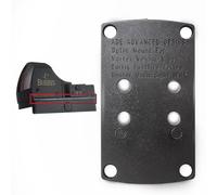 Ade Advanced Optics Red Dot Elevation Delrin Shim - Optic Riser Plate for RD3 Series, Hex Dragonfly, Mini Shot, Tempus - 1° Adapter Plate for Sight Zero Correction - Precision Fit Shim for Red Dots