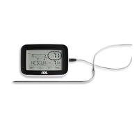 ADE BBQ1408 Thermometer for baked meat or barbecue with 7 types of meat and 5 pre-set cooking points. LCD touch display. Color Black / Silver. Batteries incl.