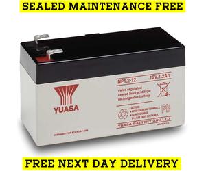 ADE HONEYWELL UC12102 12V 1.2AH ALARM PANEL REPLACEMENT YUASA BATTERY