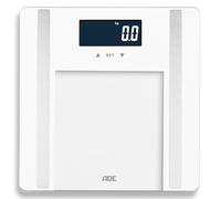 ADE Impedance Scale | Digital Scale for Body Fat, BMI, Muscle Mass, Body Water, Weight, BMR | 200kg High Load Capacity | White
