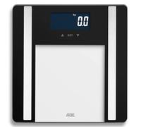 ADE Impedance Scale | Digital Scale for Body Fat, BMI, Muscle Mass, Body Water, Weight, BMR | 200kg High Load Capacity | Black