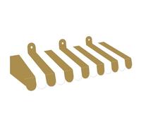 Adecortalk 4 Pcs Circus Awning Decorations 3D Carnival Tent Striped Awning Decorations Mardi Gras Awnings for Carnival Circus Party Favors Carnival Stand Classroom Bulletin Board Decor(Gold and White)