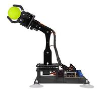 Adeept 5-DOF Robot Arm Kit Programmable STEM Educational 5 Axis Robot Arm with OLED Display DIY Robot Model Buliding Kit Compatible with Arduino IDE(PDF Tutorial via Download Link)(Black)