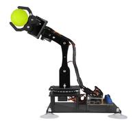 Adeept 5-DOF Robot Toys Arm Kit 5Axis Robotic Compatible with Arduino IDE Programmable DIY Coding STEM Robotics with OLED Display Processing Code and PDF Tutorials - Black