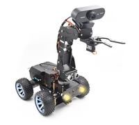 Adeept PiCar Pro V2 Smart Robot Car Kit with 4-DOF Robotic Arm for Raspberry Pi 5/4/3(Pi NOT Included), Programming Educational STEM Project Robotics, Obstacle Avoidance, Line Tracking, USB-C Charging