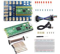Adeept Raspberry Pi Pico Expansion Kit with Pre-Soldered Pico, Raspberry Pi Pico Expansion Board, Pico Starter Kit with Breadboard and Jumper Wires, LEDs
