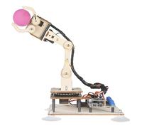 Adeept Robot Arm 5-DOF Programmable STEM - DIY Kit with OLED Display, 5 Axes, Compatible with Arduino IDE (PDF Tutorial Via Download Link) (Wood)
