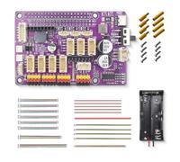 Adeept Robot Hat for Raspberry Pi, Expansion Board for Raspberry Pi 4B/3B/3B+, Smart Robot Car Driver with PDF Tutorial