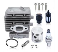 Adefol Cylinder Piston Kit for Stihl BG56 BG56C SH56 SH56C BG86 BG86C BR200 SH86 SH86C SR200 Leaf Blower, Cylinder with Fuel Filter, Spark Plug, Replacement 4241 020 120
