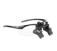 Adegbojo 3X/4X Ergo Binocular Loupes Magnifying Glasses,Ergonomic Magnifier Pupil Distance Adjustable DY-119 (4X)
