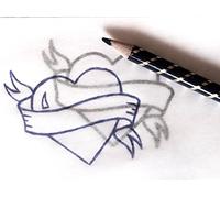 Adel Hectograph Tattoo Copy Pencil - Water Activated - Professional Tattooist Pencil