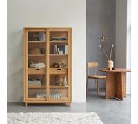 Adel - Solid oak bookcase Natural