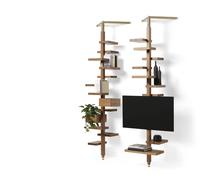 Adelaide TV wood Shelf with TV mount H281-302cm Mogg - MAD05W_MADACCW