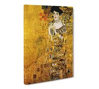 Adele Bloch Bauer By Gustav Klimt Canvas Wall Art Print 20x14 Inch | Ready to Hang, Gallery Wrapped, Fade-Resistant Inks, Securely Packaged, UK Made