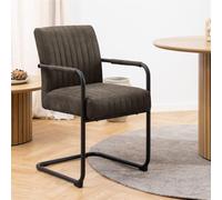 Adele Dining Chair - Set of 2 - Grey Fabric