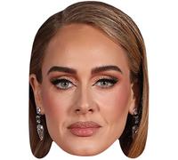 Adele (Make up) Celebrity Mask, Flat Card Face, Fancy Dress Mask