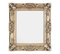 Adelere Champagne Finish Square Ornate Wall Mirror