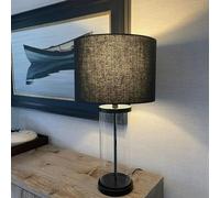 Adelia Black & Glass Table Lamp