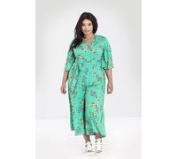 Adelina Mint Green Floral Jumpsuit hell bunny Mint S