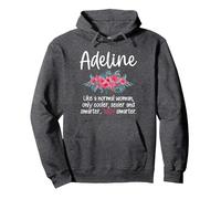 Adeline Meaning Wife Girlfriend Definition Adeline Pullover Hoodie, Adult Unisex, Dark Heather Grey, Small