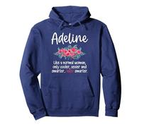 Adeline Meaning Wife Girlfriend Definition Adeline Pullover Hoodie, Adult Unisex, Navy Blue, X-Large