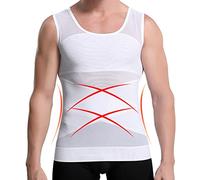 ademend compressieshirt voor heren voor afslanken van de taille, tailletrainer shapewear tanktop fitness body shaper-shirts