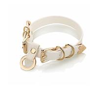 ADEMISHIA Handmade Punk Gold O-Ring Leather Choker Necklaces With Buckle Fastening Adjustable Collar For Womens