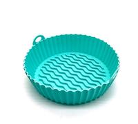 Adems Air Fryer Liners Silicone, Air Fryer Accessories That are Reusable and Easy to Clean, Non-Stick, Oil-Proof, Water-Proof. Food Grade, Replacement for Disposable Parchment Paper Liner (Mint)