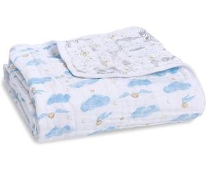 aden + anais 100% Cotton Muslin Dream Blanket, 120x120cm, Ideal Newborn Nursery & Cot Blankets for Baby Girls & Boys, Toddler & Infant Bedding, Shower & Registry Gift, harry potter iconic