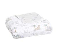 aden + anais 100% Cotton Muslin Dream Blanket Lightweight Newborn Nursery & Cot Blankets for Baby Girls & Boys, Unisex Toddler & Infant Bedding, My Darling Dumbo 120x120 cm (Pack of 1), Disney Baby