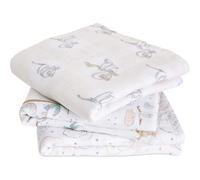 aden + anais 100% Cotton Muslin Musy Squares, Multi-use Baby Cloths for Girls & Boys, 70x70cm, Ideal Newborn & Infant Nursing Set, 3 Pack, Disney Baby