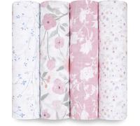 aden + anais 100% Cotton Muslin Swaddle & Receiving Blankets for Baby Girls & B