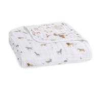 aden + anais 100% Organic Cotton Muslin Baby Blanket Crib Bedding for Newborn Baby and Toddler, Nursery Blanket for Boys and Girls, Baby Registry and Shower Gift, Safari Dreams
