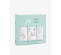 aden + anais 100% Cotton Muslin Swaddle & Receiving Blankets for Baby Girls & Boys, 120x120cm, Ideal Newborn & Infant Swaddling Wrap Set, Perfect Shower Gifts, 3 Pack, Disney Baby - My Darling Dumbo
