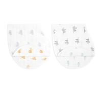 aden + anais™ Boutique Cotton Muslin Burpy Bibs 2 Pack Animal Kingdom
