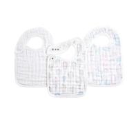 aden + anais™ Boutique Cotton Muslin Snap Bibs 3 Pack Above The Clouds