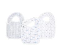 aden + anais™ Boutique Cotton Muslin Snap Bibs 3 Pack Oceanic
