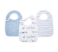 aden + anais™ Boutique Cotton Muslin Snap Bibs 3 Pack rising star