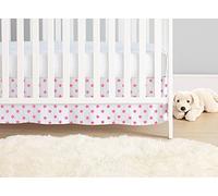 aden + anais Classic Crib Skirt, Fluro Pink