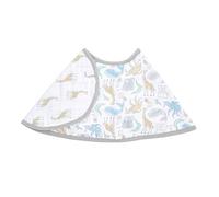 aden + anais essentials Baby Burpy Bib, 100% Cotton Muslin, Soft Absorbent 4 Layers, Multi-Use Burp Cloth & Bib for Infant & Toddler, 57cm x 28cm, Single, natural history