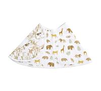 aden + anais essentials Baby Burpy Bib, 100% Cotton Muslin, Soft Absorbent 4 Layers, Multi-Use Burp Cloth & Bib for Infant & Toddler, 57cm x 28cm, Single, tanzania