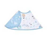 aden + anais essentials Baby Burpy Bib, 100% Cotton Muslin, Soft Absorbent 4 Layers, Multi-Use Burp Cloth & Bib for Infant & Toddler, 57cm x 28cm, Single, space explorers
