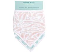 aden + anais essentials Bandana Baby Bib, 100% Cotton Muslin, 3 Layer Burp Cloth, Super Soft & Absorbent for Infants, Newborns and Toddlers, Adjustable with Snaps, 2 Pack, tropicalia