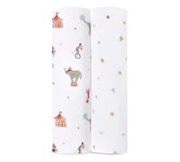 aden + anais™ essentials cotton muslin 2 pack swaddle blanket elephant circus