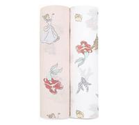 aden + anais™ essentials cotton muslin 2 pack swaddle blanket elephant circus (Disney Princess)