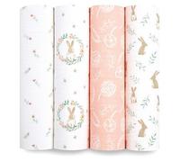 Aden + Anais Essentials Cotton Muslin Swaddle Blankets Blushing Bunnies