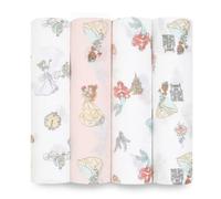 Aden + Anais Essentials Cotton Muslin Swaddles 4 Pack Disney Princess