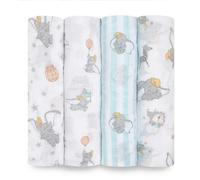 Aden + Anais Essentials Cotton Muslin Swaddles 4 Pack Dumbo New Heights