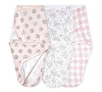 aden + anais Essentials Easy Swaddle Wrap Quick Change with Bottom Zipper, Snug Cotton Knit Baby Wrap Swaddle Blanket for Newborns, TOG 1.0, 3-Pack, Disney Princess, 0-3 Months, Small/Medium